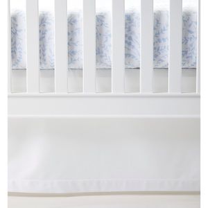 Serena & Lily Border Frame Crib Skirt, White